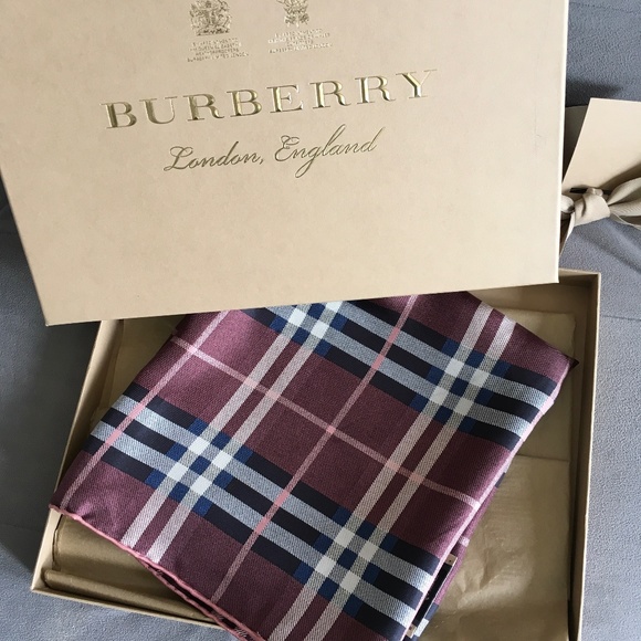 AuthenticBurberry Castleford Check Silk Scarf - Picture 1 of 7